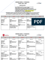 Deberes 3º Primaria - Enero 2022