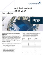 Tax Statement Switzerland Help Completing Your Tax Return
