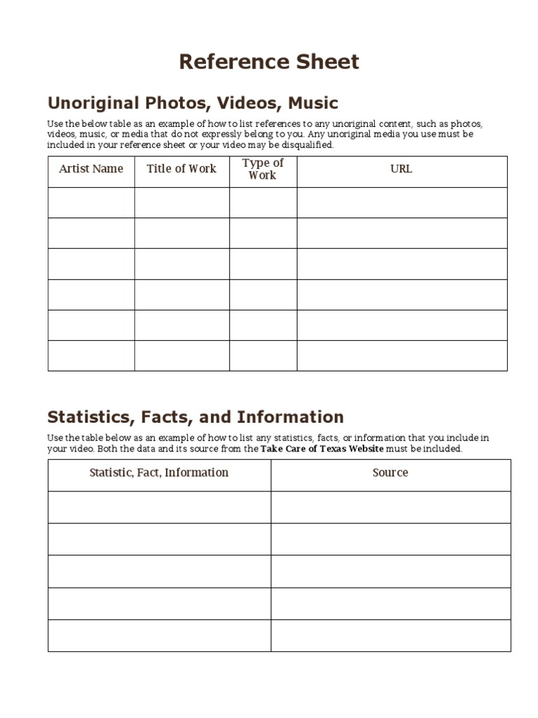 Video Contest Reference Sheet - Caj - Eng - Interactive | PDF