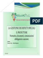 La Gestione Dei Rifiuti - Il Produttore