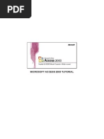 Download MICROSOFT ACCESS 2003 TUTORIAL by nats0e SN5542477 doc pdf