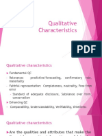 Qualitative Characteristics