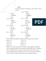 Lista 8: Propriedades de Isótopos