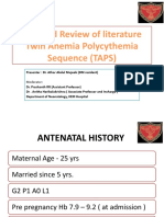 Twin Anemia Polycythemia Syndromes