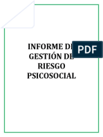 Informe Capacitaciones Riesgo Psicosocial