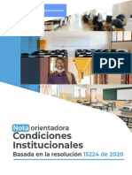 Condiciones institucionales