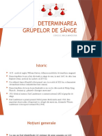 Determinarea Grupelor de Sânge