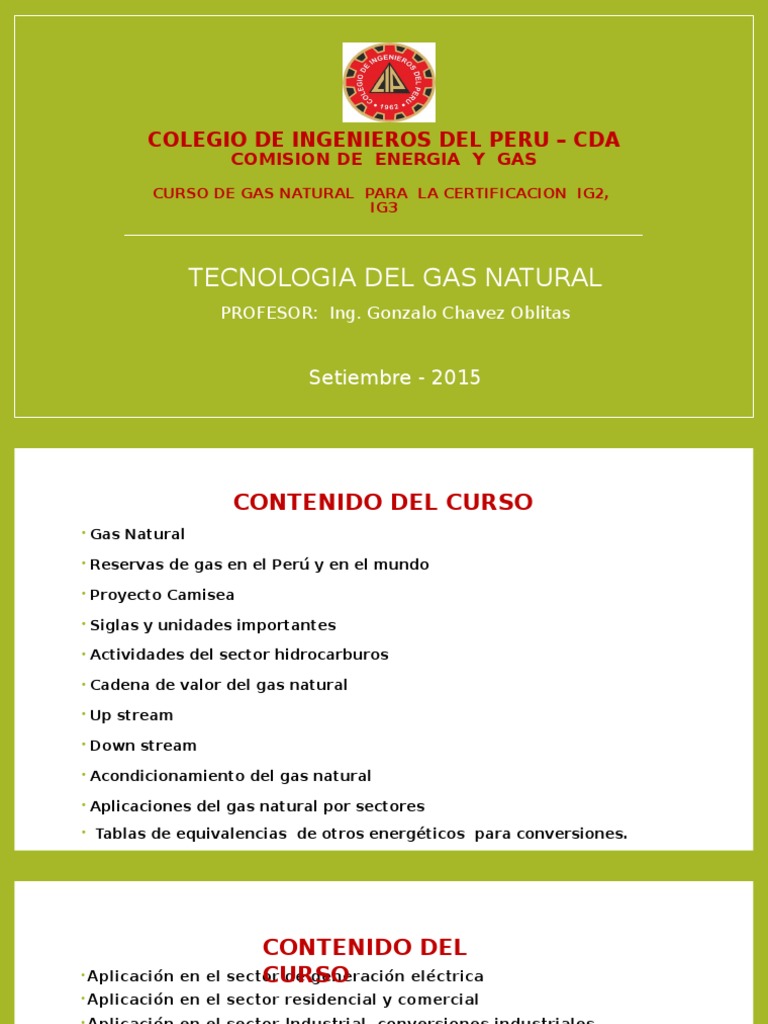 Tecnologia Del Gas Natural | PDF | Gas natural licuado | Gases