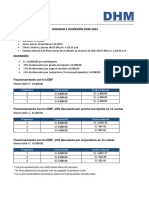 Horario e Inversión - DHM