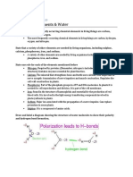 3.1 Chemical Elements & Water: Topic 3: The Chemistry of Life