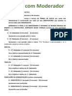 Regras para o Debate Com Moderador