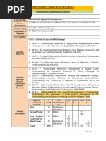 Operations and Supply Chain Management Course Outline