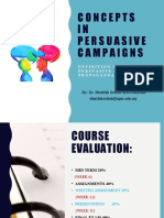 Understanding Persuasive Campaigns