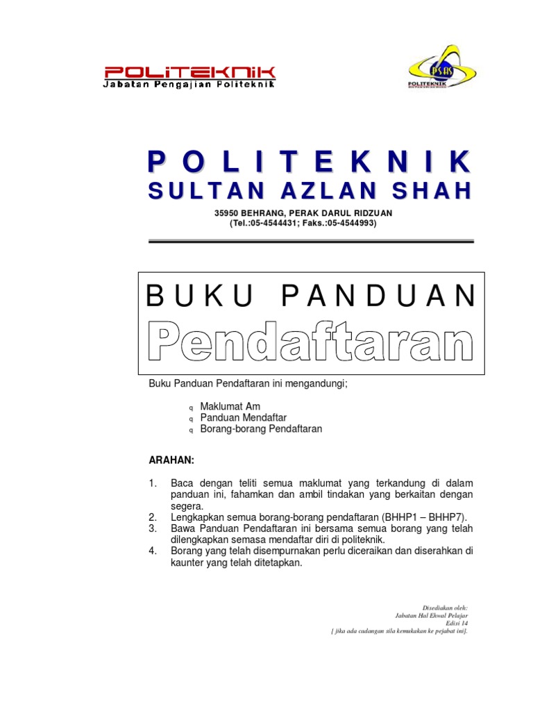 Panduan Pendaftaran  PDF