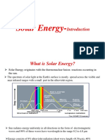 Solar Energy-Introduction