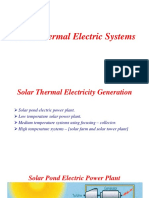 Solar Thermal Electric Systems