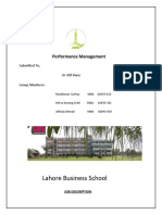 Lahore Business School: Performance Management