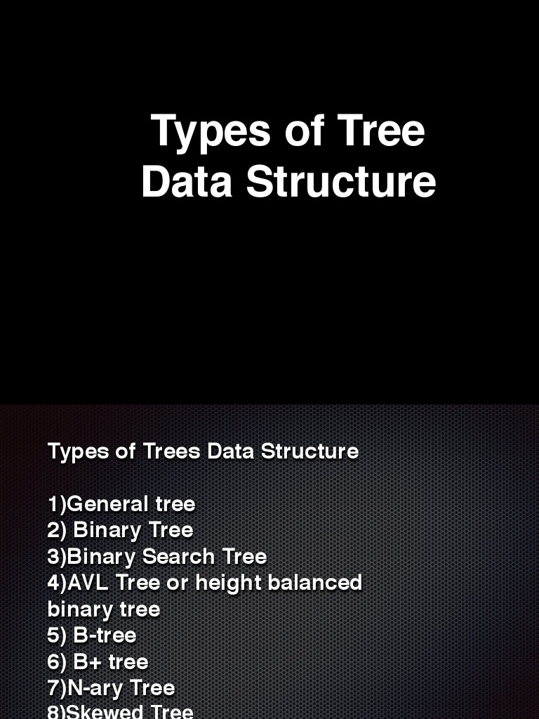Types of Tree Data Structure | PDF | Computer Programming | Computer Data