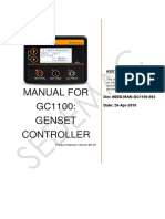 Manual For GC1100: Genset Controller: Doc #SED-MAN-GC1100-002 Date: 20-Apr-2018