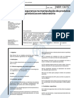 NBR 13075 - Seguranca Na Manipulacao de Produtos Agrotoxicos em Laboratorio