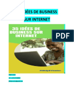 35 IDÉES DE BUSINESS SUR INTERNET