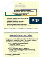 Modelare Economica - Gestiunea Stocurilor