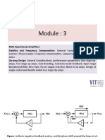 MOS Operational Amplifiers: Stability and Frequency Compensation: General Considerations, Multipole