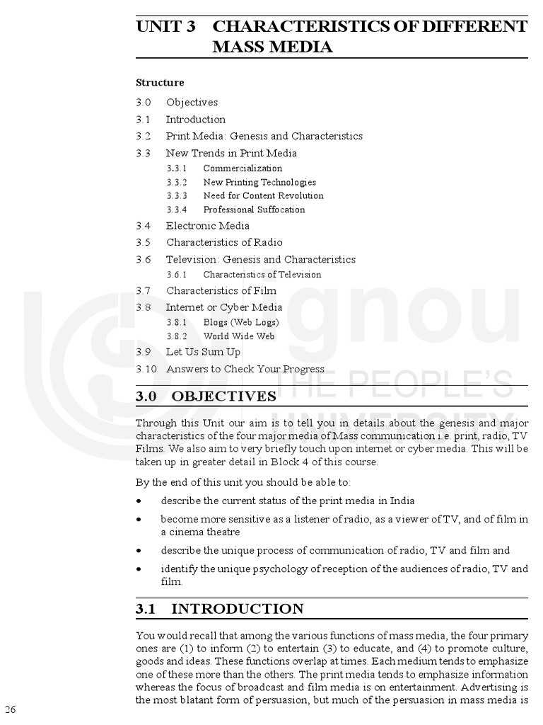 Characteristics of Mass Media in India | PDF | Mass Media | Newspapers