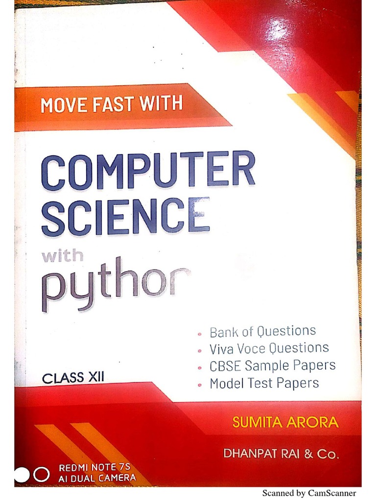 Move Fast With Python - Sumita Arora - Class 12 | PDF | Application ...
