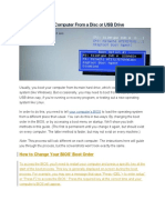 How To Boot Your Computer From A Disc or USB Drive