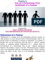 Reconstitution of A Partnership Firm-Retirement/Death of A Partner