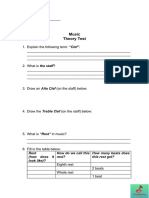 Music Theory Test Answers