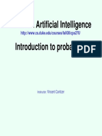 CPS 270: Artificial Intelligence Introduction To Probability