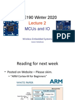 Cse190 Winter 2020: Mcus and Io