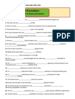 Word formation - Media and Communication