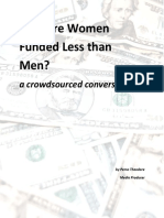 Why Are Women Funded Less Than Men?: A Crowdsourced Conversation