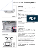 Luminaria para Iluminación de Emergencia