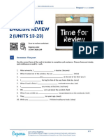 Pre-Intermediate English: Review 2 (UNITS 13-23) : Grammar: The Past