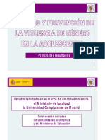 Informe Violencia de Genero y Adolescentes