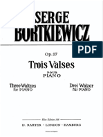 Bortkiewicz S Op 27 Trois Valses