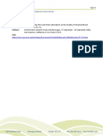 Effect of Mixing Time and Water Absorption