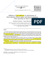 2005-Influence of fuel additives on performance of direct-injection Diesel engine and exhaust emissions when operating on shale oil