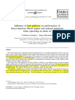 2005-Influence of Fuel Additives On Performance of Direct-Injection Diesel Engine and Exhaust Emissions When Operating On Shale Oil