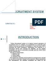 Online Recruitment System: Submitted To:-Submitted By