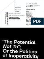 Didi-Huberman, "The Potential Not To" (2019)