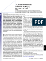 Thermodynamics of Phase Formation in The Quantum Critical Metal SR Ru O