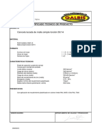 Cancela Lacada de Malla Simple Torsion Certificado Tecnico de Producto 1093