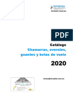 Catálogo de chamarras y botas de vuelo