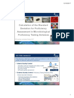 Calculation of The Standard Deviation For Proficiency Assessment in Microbiological Proficiency Testing Schemes