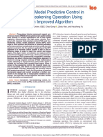 IPMSM Model Predictive Control in Flux-Weakening Operation Using An Improved Algorithm